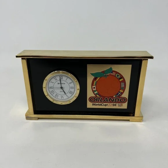 Vintage Benchmark Orlando World Cup 1994 Desk‎ Clock (needs battery)