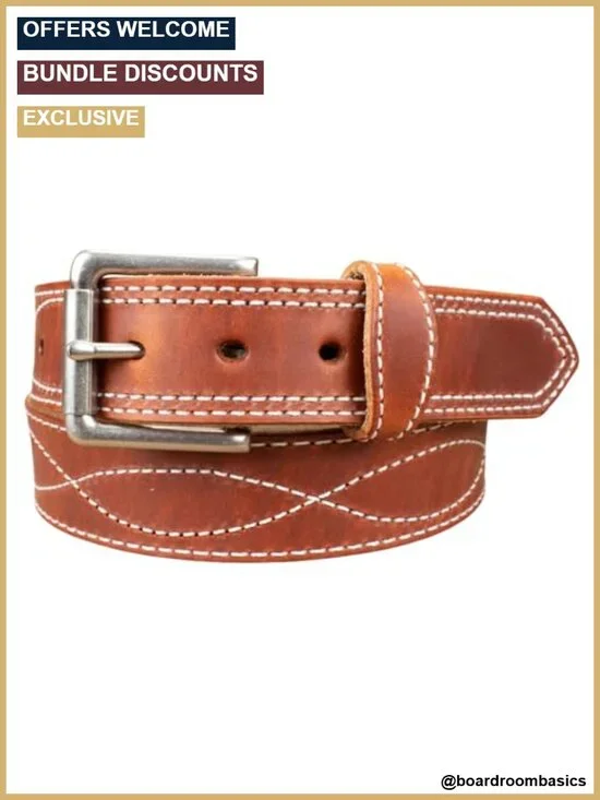 Amish Made Western Leather Tool Belt 14oz Men's 1.5
