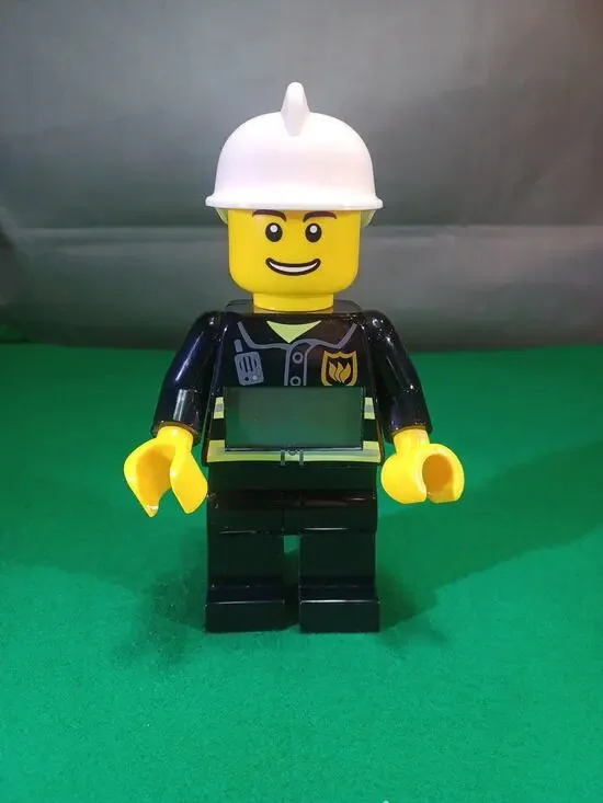 Lego city movie FireMan Clock 9 “ Working Tested LCD