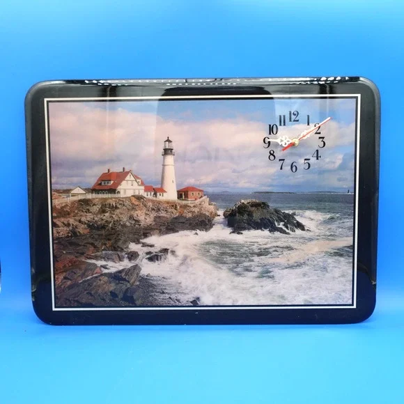 Lighthouse Coastal Ocean Scene Wall Clock 15