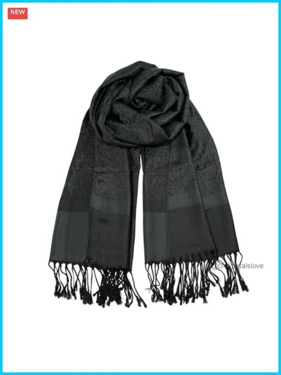 Pashmina Shawl Wrap Reversible Jacquard Wedding Scarf Womens Soft Lightweight