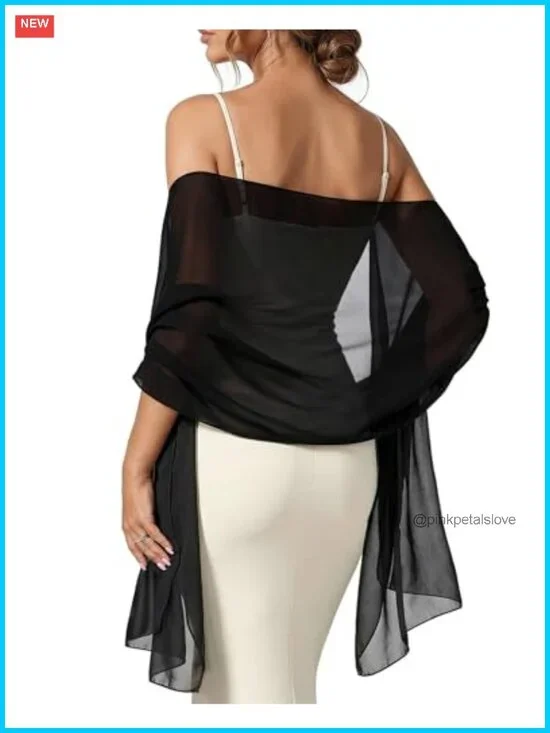 Chiffon Shawl Wrap Women Evening Dresses Scarf