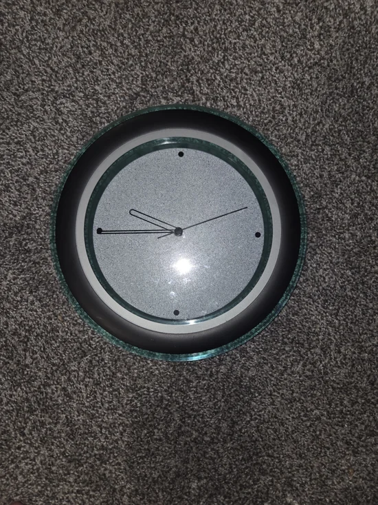Modern Green and Black Wall Clock - Sleek Home Wall Decor
