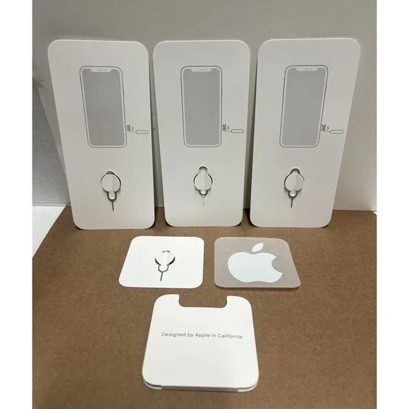 4 Apple‎ Sim Card Tray Removal Ejector Pin Open Tool iPhone plus Apple sticker