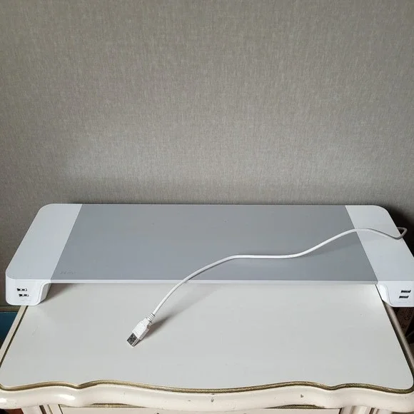 iHome Perfect Posture Monitor Stand Riser with 4-Port USB Hub for Apple iMac