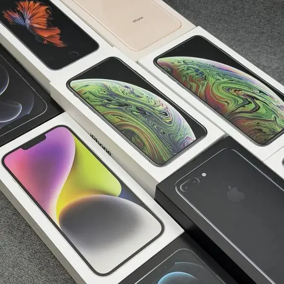9pc Bundle Apple iPhone EMPTY BOXES ONLY Mixed Models OEM Retail Packaging