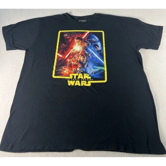 Star Wars Force Awakens 2015 Galaxy Premiere Collection Shirt 2XL Rare