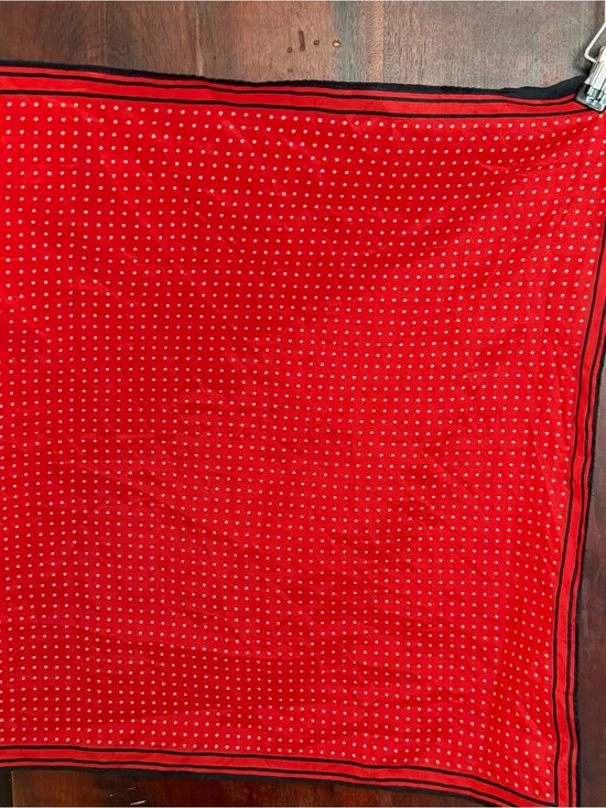 Red Polka Dot Scarf