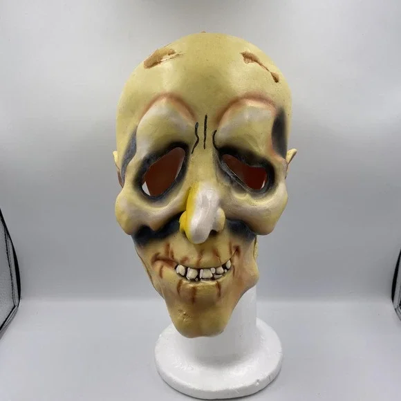 Vintage Spearhead INC Halloween‎ Latex Adult Mask Skeleton Zombie Costume Prop