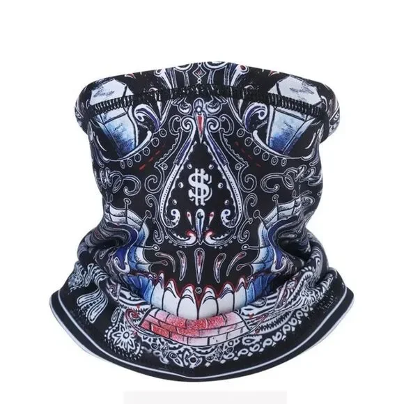 Winter Fleece Neck Gaiter Half Face Mask Ski Motorcycle Cycling Scarf Bandana US