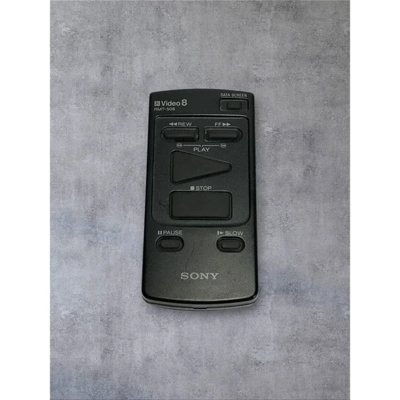 Sony Remote Control Video 8 RMT-506 Black Vintage Camcorder Accessory