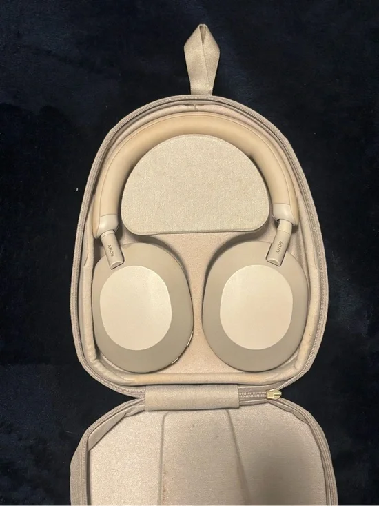Sony Over-Ear Wireless Headphones — Beige