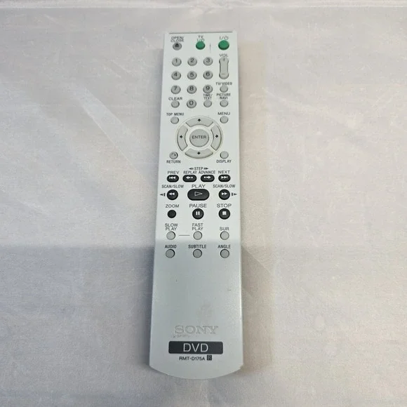 Sony DVD Rmt-D175A Remote Control OEM Tested‎ Working!