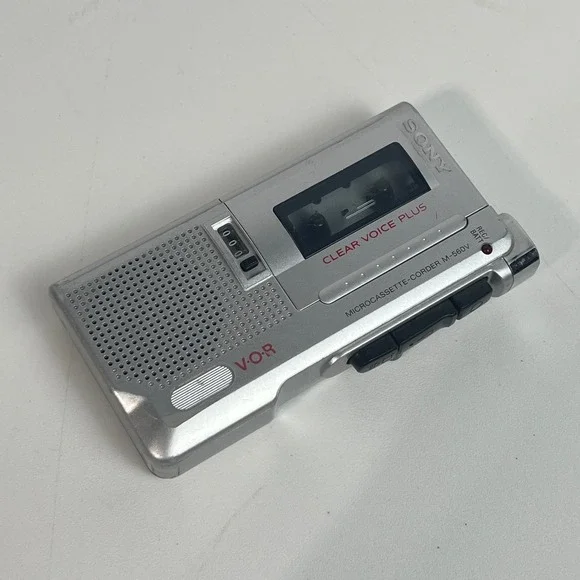 Sony M-560V Microcassette-Corder Handheld Voice Recorder FOR PARTS/REPAIR