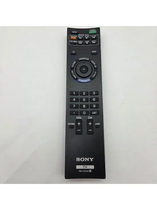 Genuine Sony RM-YD035 OEM Remote for Bravia TV KDL-55EX500 KDL-60EX500 - Tested