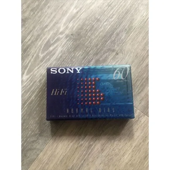 New SONY HiFi 60 Minute  Normal Bias Cassette Tape Sealed