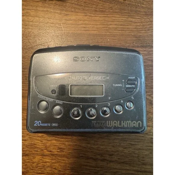 Sony Walkman Model WM-FX451 Cassette Radio for Parts or Repair