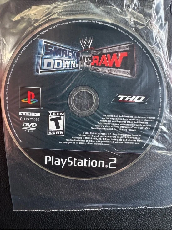 PlayStation 2 video game titled 'WWE SmackDown! vs. Raw' by THQ