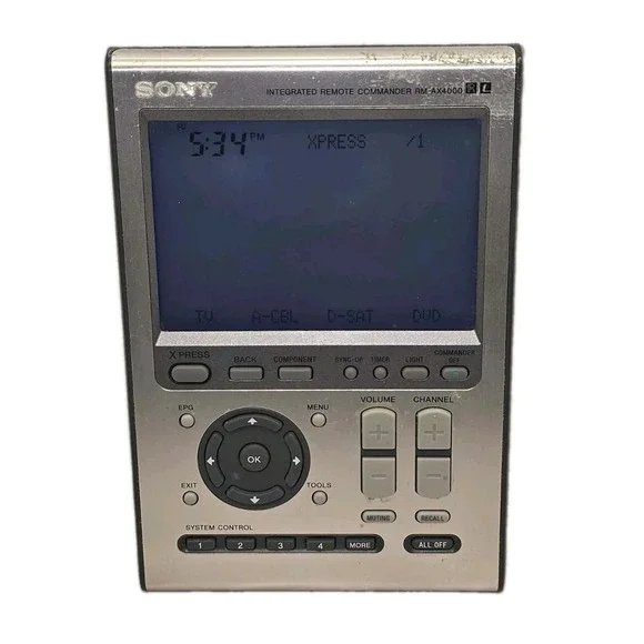 Sony RM-AX4000 Integrated Remote Commander LCD Touchscreen Universal Remote