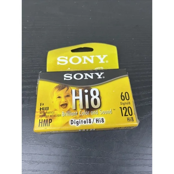 Sony Hi8 HMP Blank Video Tape 60 Min Digital8 120 Min Camcorder NEW Sealed