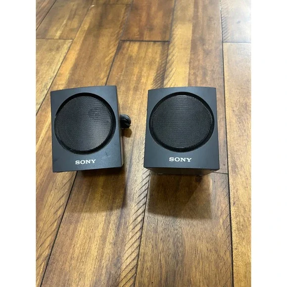 Sony SS-TS107 Speaker System Pair Black Good Wired‎ Home Theater Surround