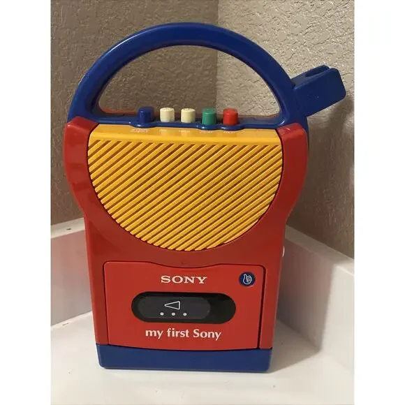Vintage‎ My First SONY TCM-4600 Cassette Player Recorder NO Mic WORKS *READ*