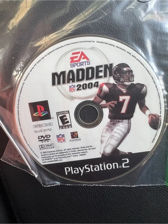 Madden NFL 2004 video game disc for Sony PlayStation 2