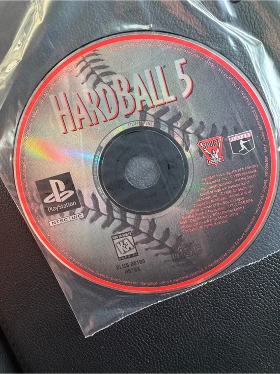 PlayStation 1 video game 'HardBall 5' by Accolade