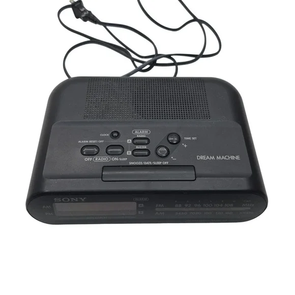 Sony ICF-C243 Dream Machine Clock Radio - Large RED‎ display, AM/FM, Works!