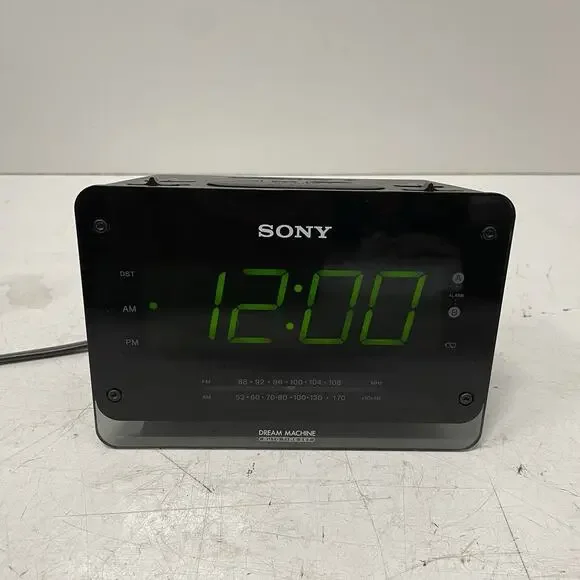 Sony Dream Machine FM/AM Auto Time Set Digital Clock Radio Model Number ICF-C414