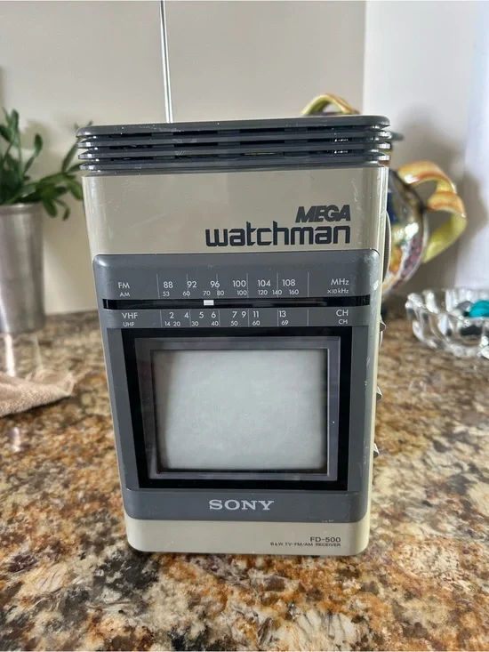 Sony Portable Mega Watchman TV Radio FD500 parts or repair