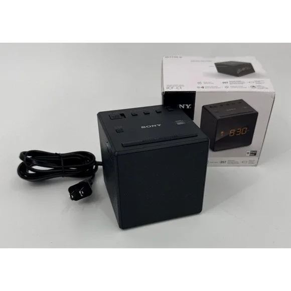 Sony ICF-C1 Desktop Alarm Clock AM FM Radio Black Sony ICFC1