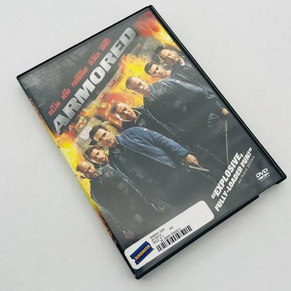 Armored DVD 2009 Action Thriller Matt Dillon Laurence Fishburne Blockbuster Case