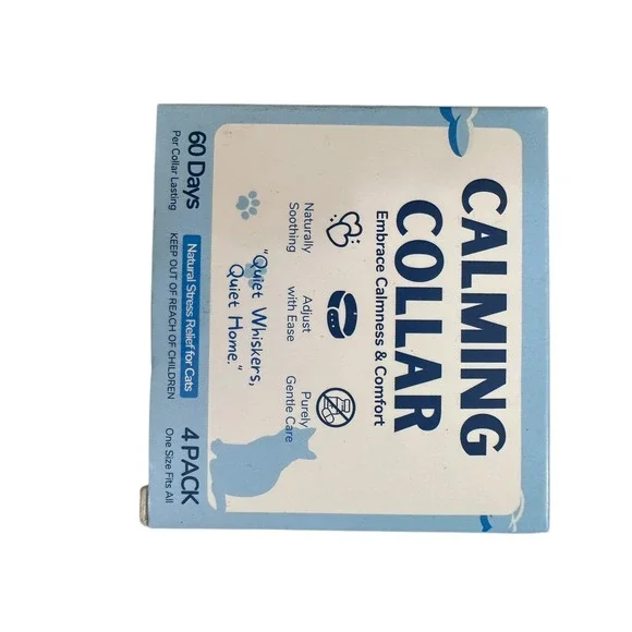 Calming Collar for Cats 4 Pack Stress‎ Relief Quiet Whiskers One Size