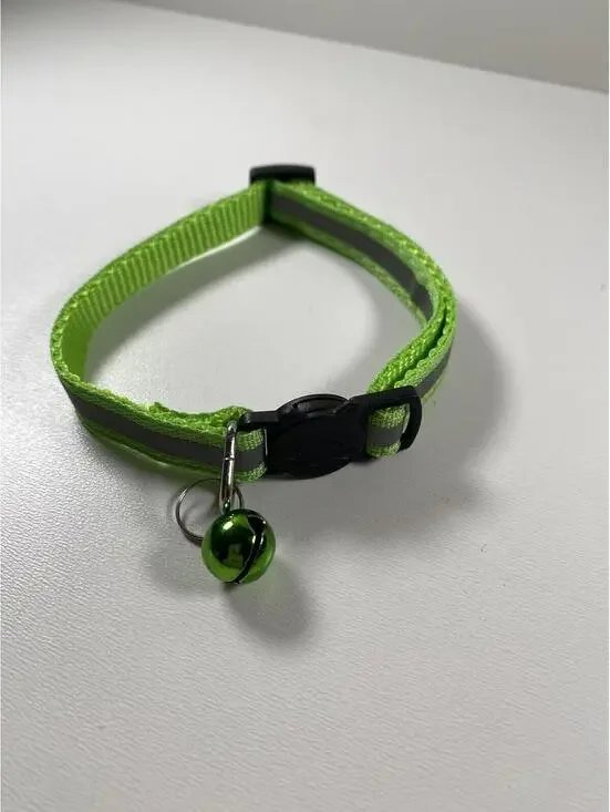 Cat Breakaway Collar New With Jingle Bell And Reflective Strip