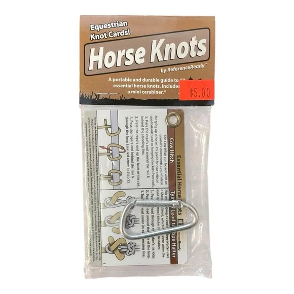 Equestrian Horse Knots Guide & Carabiner‎ ReferenceReady