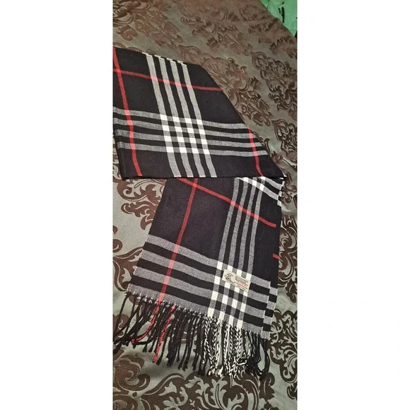 Winter Italy Design Check Plaid‎ Super Soft Scarf/ Black/Grey/White