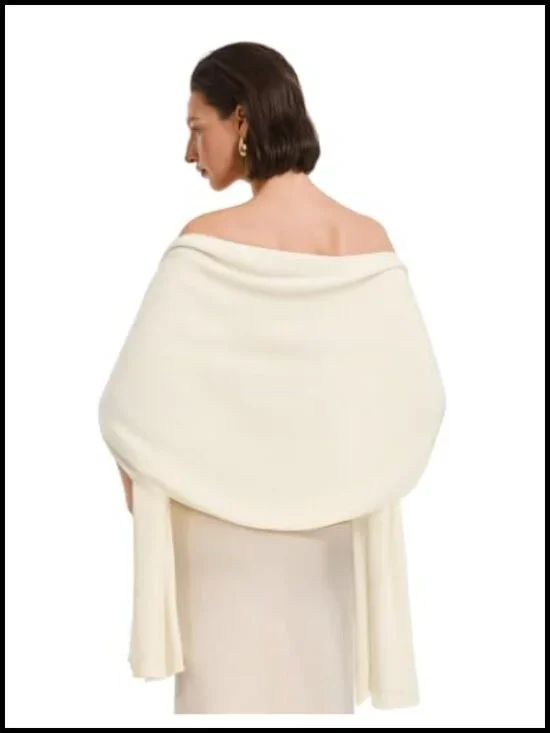 Large Pashmina Shawl Wrap for Evening Dresses Wedding Scarf