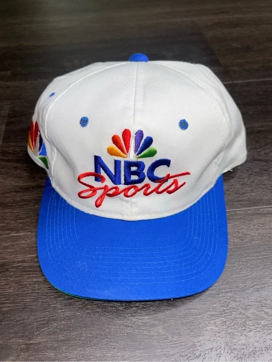 Vintage NBC Sports Hat Cap SnapBack Sports Specialties Script Peacock Korea