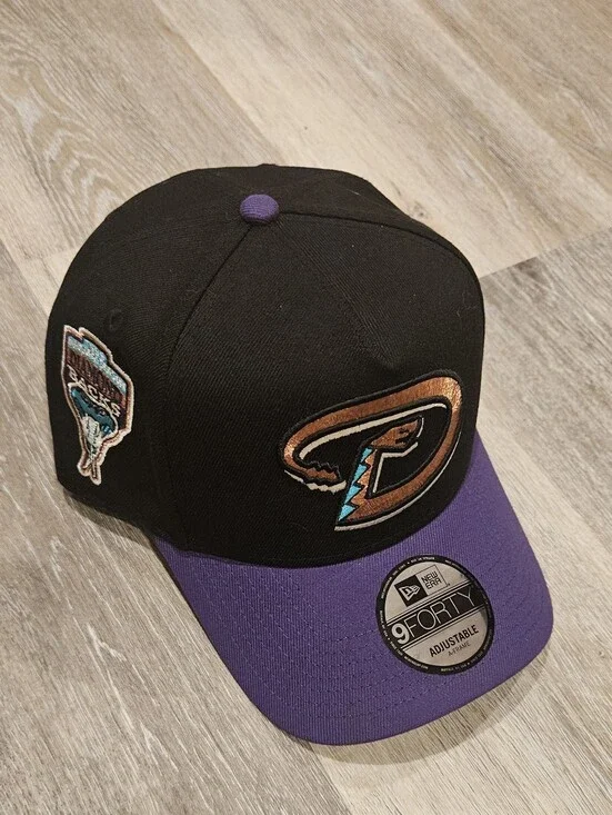 New Era Black and Purple Arizona Diamondbacks 9FORTY Hat