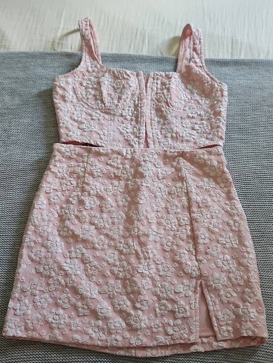 Wild Fable - Pink Floral Appliqué Sleeveless Top & Matching Skirt