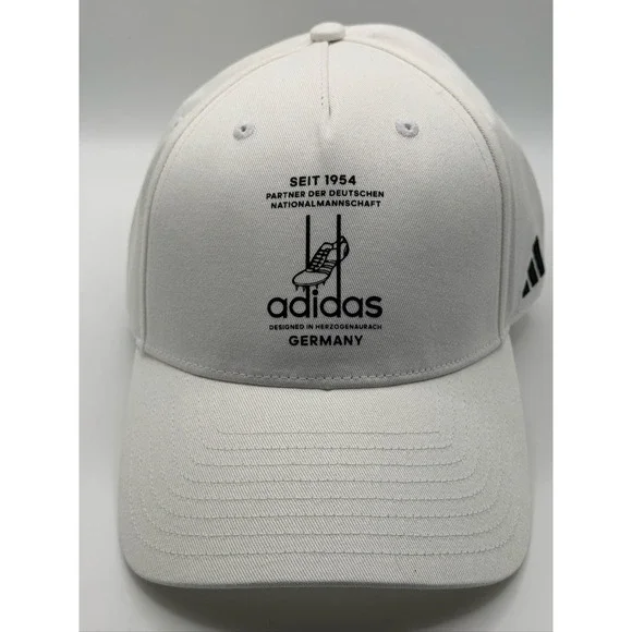 Adidas DFB BB Cap KE6692 Germany Soccer Hat Mens OSFM White Black 2024