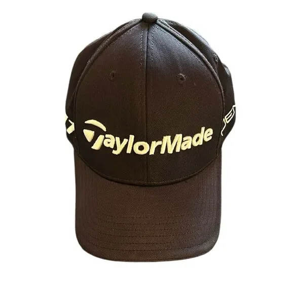 NEW Adidas TaylorMade Jet Black Cap with Logo