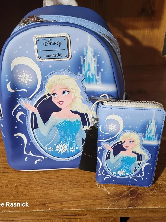 Loungefly Bam Exclusive Frozen Mini Backpack And Wallet Set. Nwt
