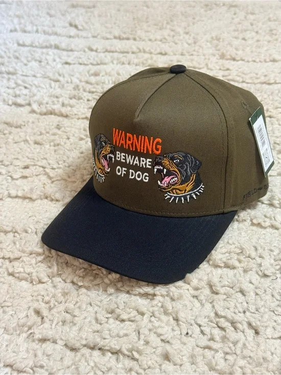 Field Grade Beware Of Rott 2 Tone Twill Trucker Hat