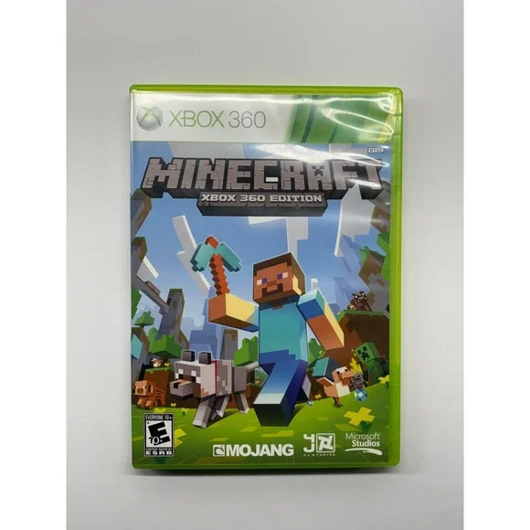 Microsoft Minecraft Xbox 360 Edition Everyone 10+ Green Case Physical Disc