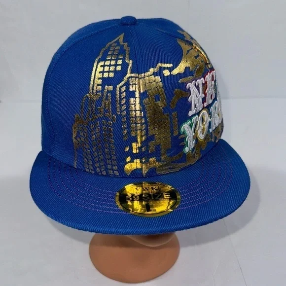 New York blue 59 large SnapBack cap