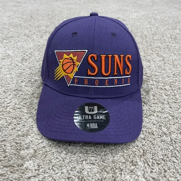 Phoenix‎ Suns Hat Cap Mens One Size Purple Ultra Game Embroidered Strapback NBA