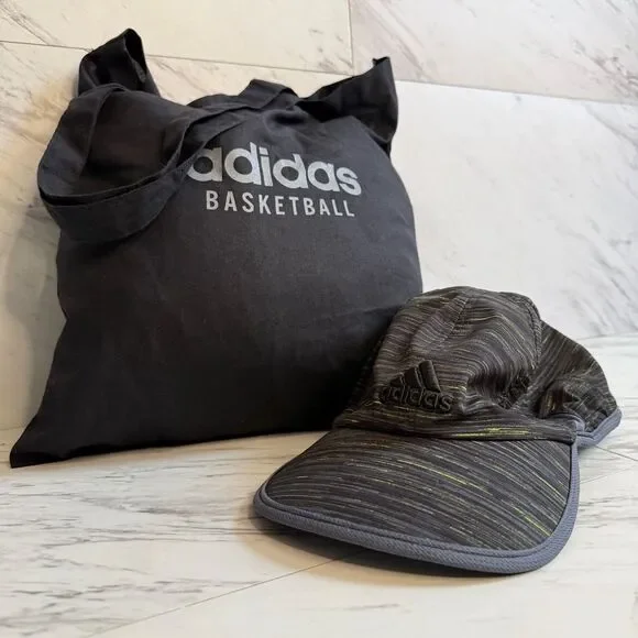 Adidas Basketball Canvas Tote Bag Superlite Performance Running Cap Hat Lot