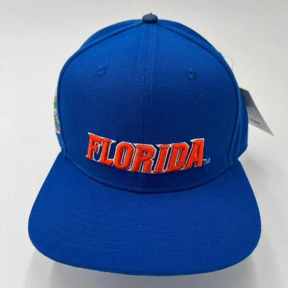 PRO STANDARD Florida Gators‎ Snapback Hat Royal Blue Orange Embroidered Logo